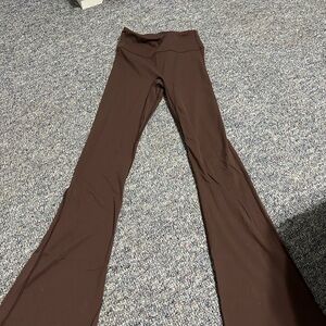 Brown Flared Leggings